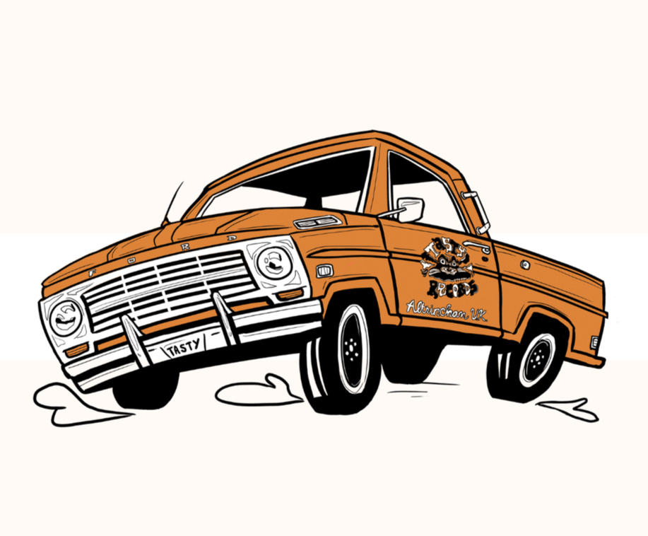 Tasty Classics Truck Fridge Magnet