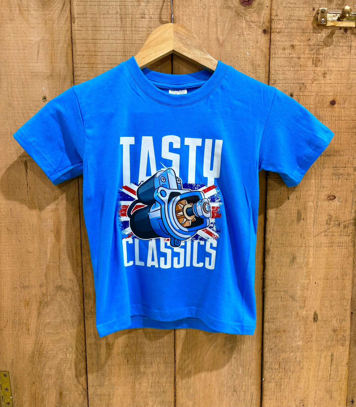 Kids Blue Starter Motor T-Shirt