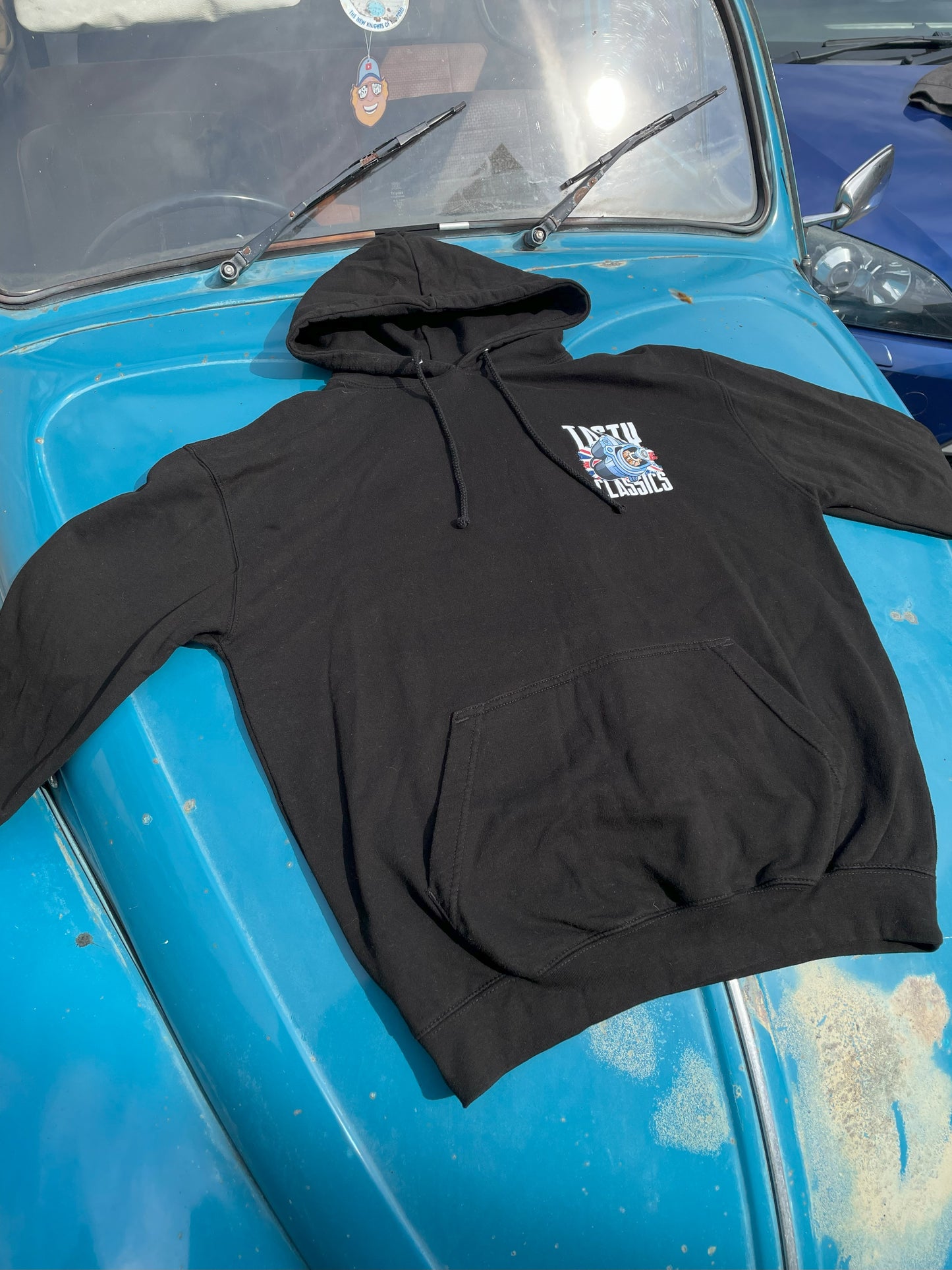 Pre-worn Black Starter Motor Hoodie
