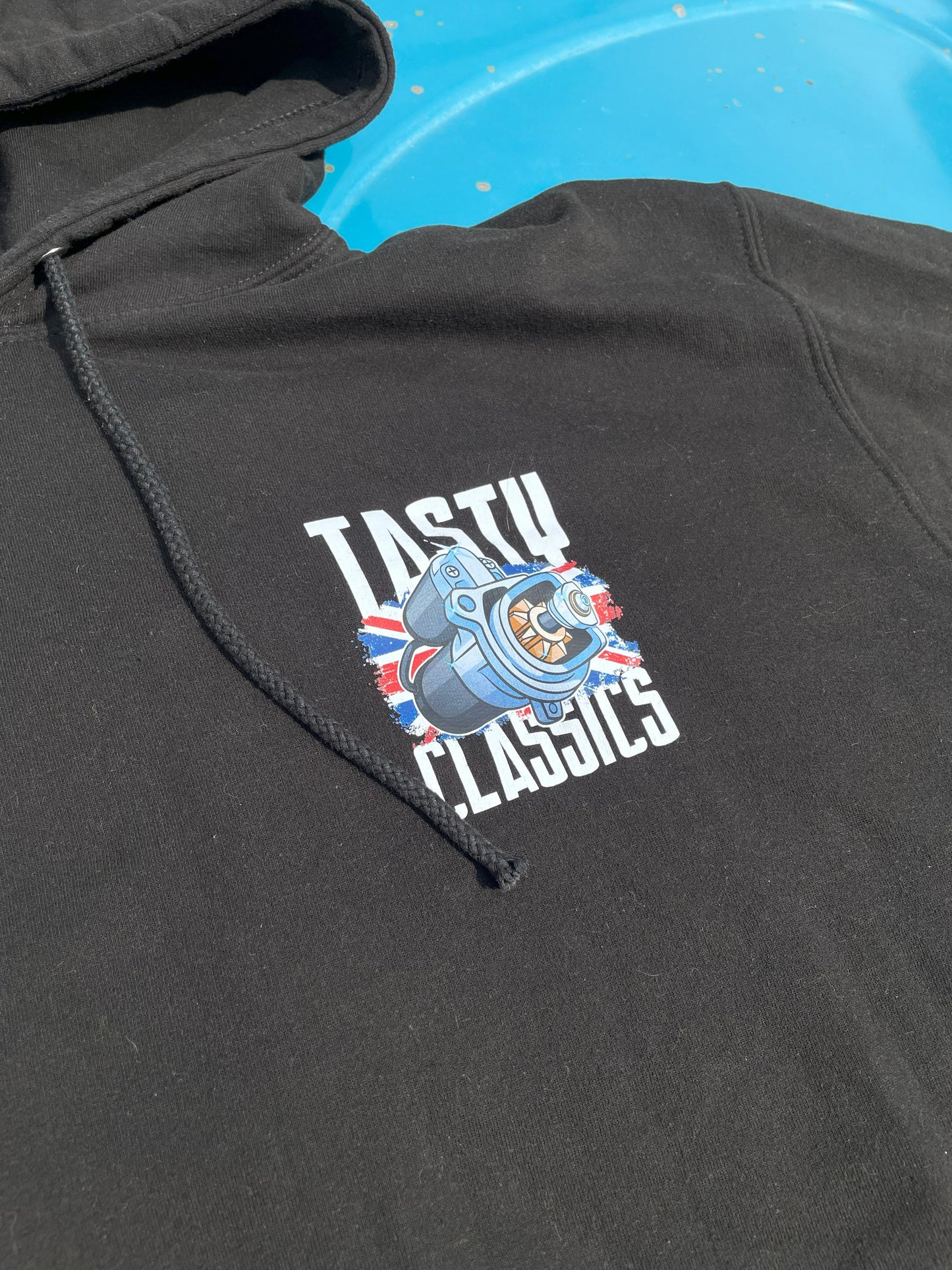 Pre-worn Black Starter Motor Hoodie