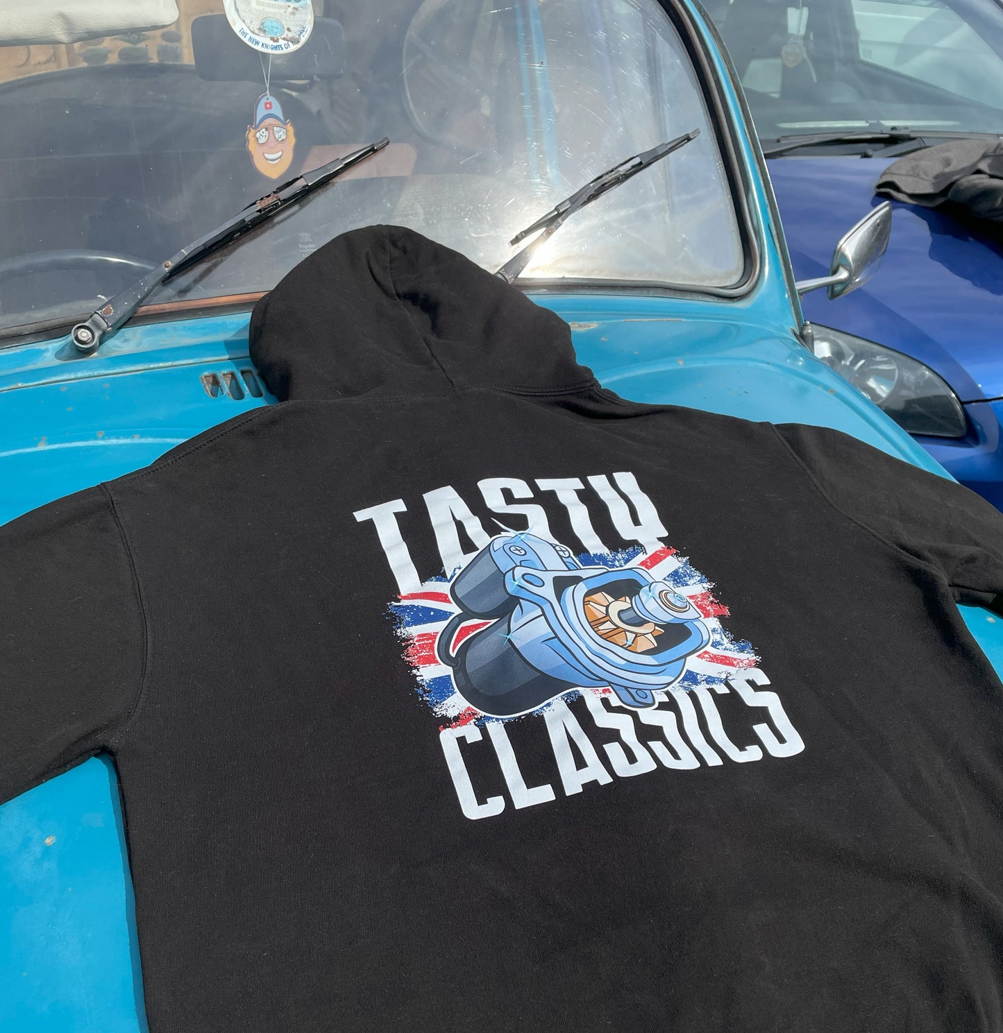 Pre-worn Black Starter Motor Hoodie