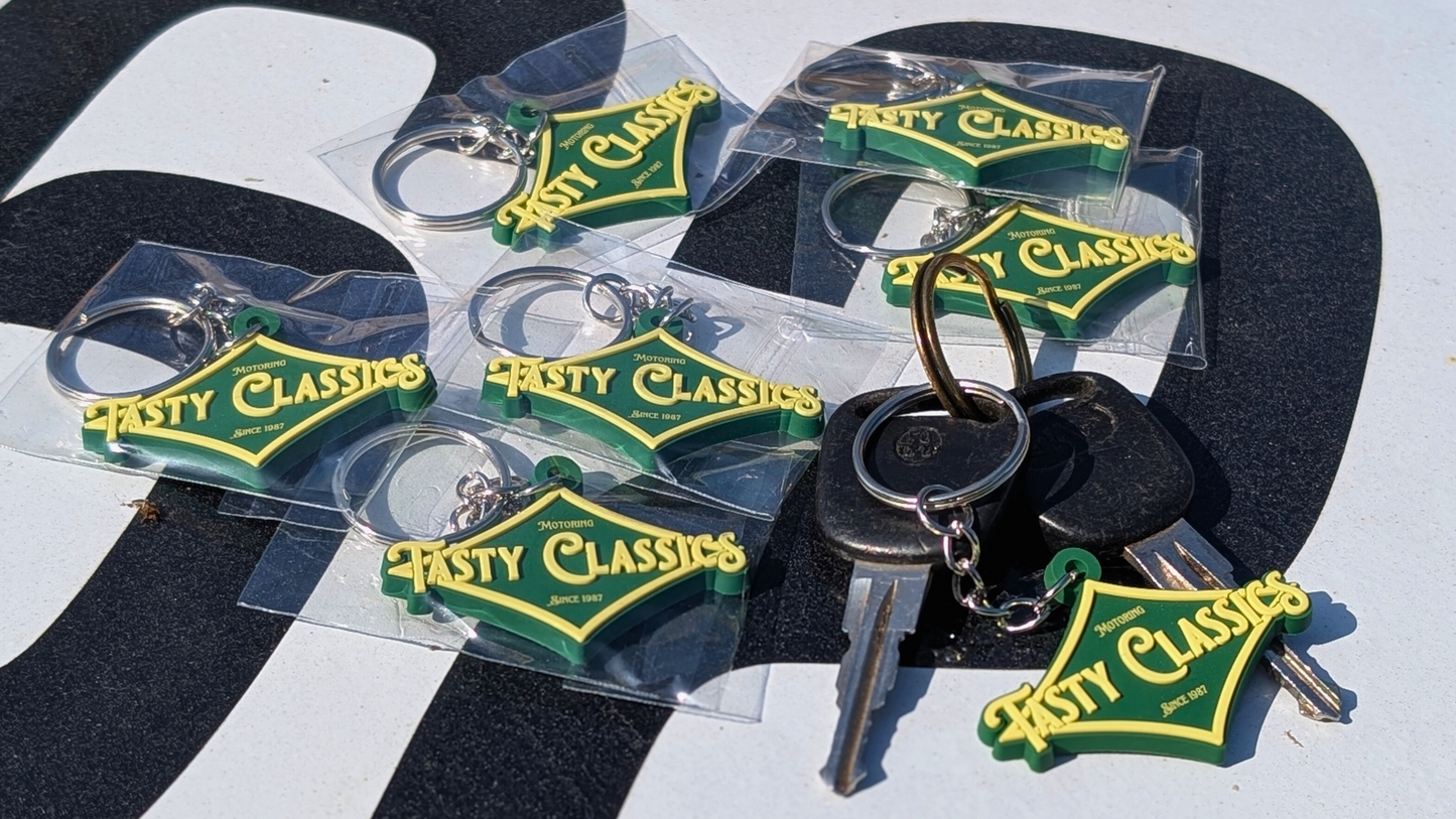 Tasty Classics Diamond Logo Rubber 50mm Keyring