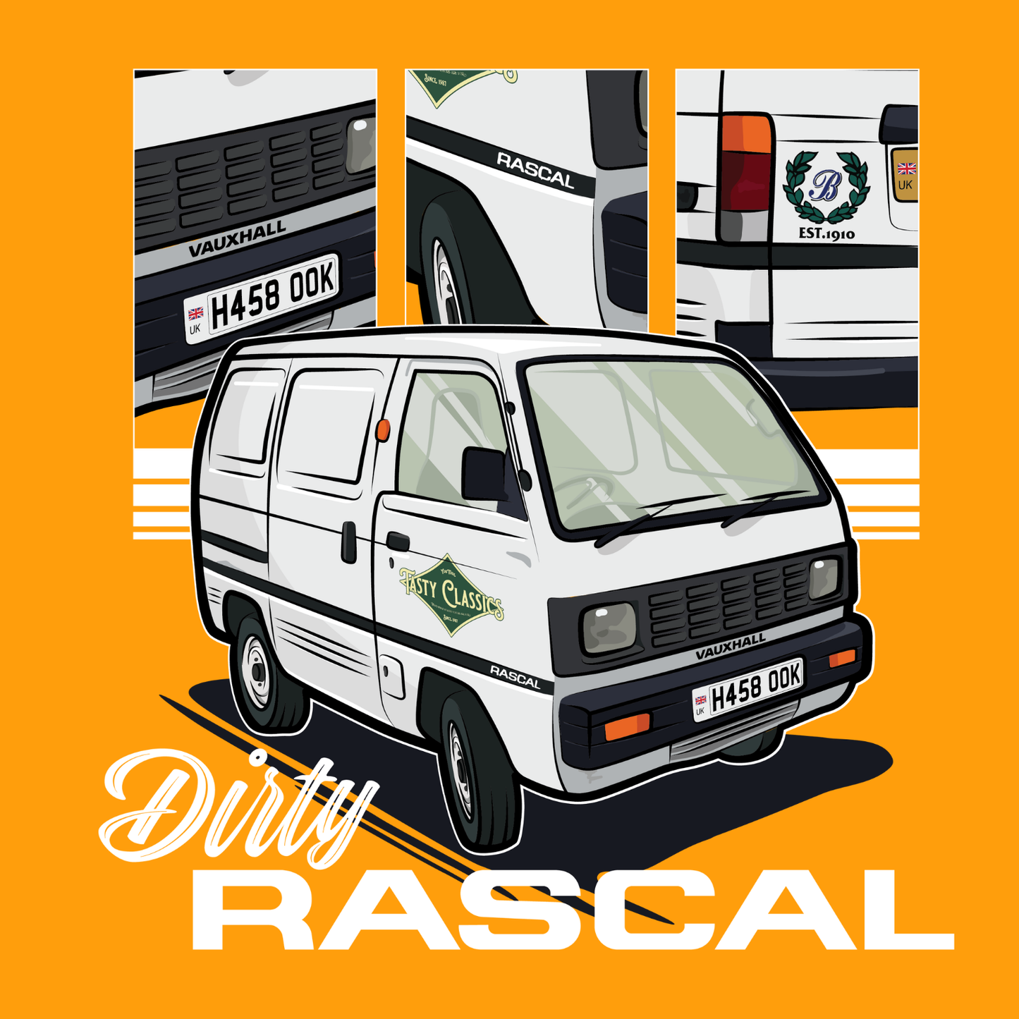 Clean 'Dirty Rascal' Sticker (Pre-order now, in stock end of July!)