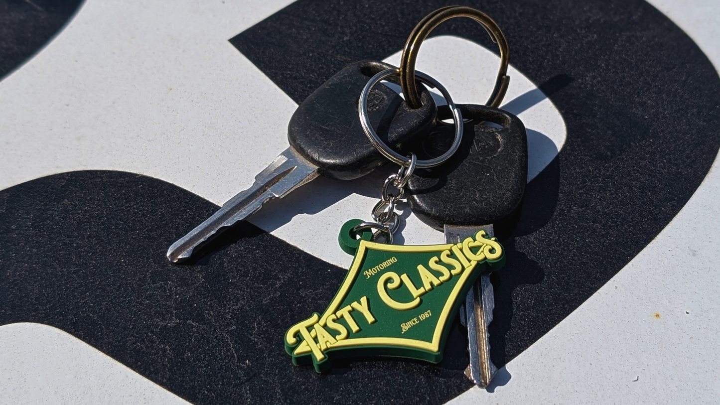 Tasty Classics Diamond Logo Rubber 50mm Keyring