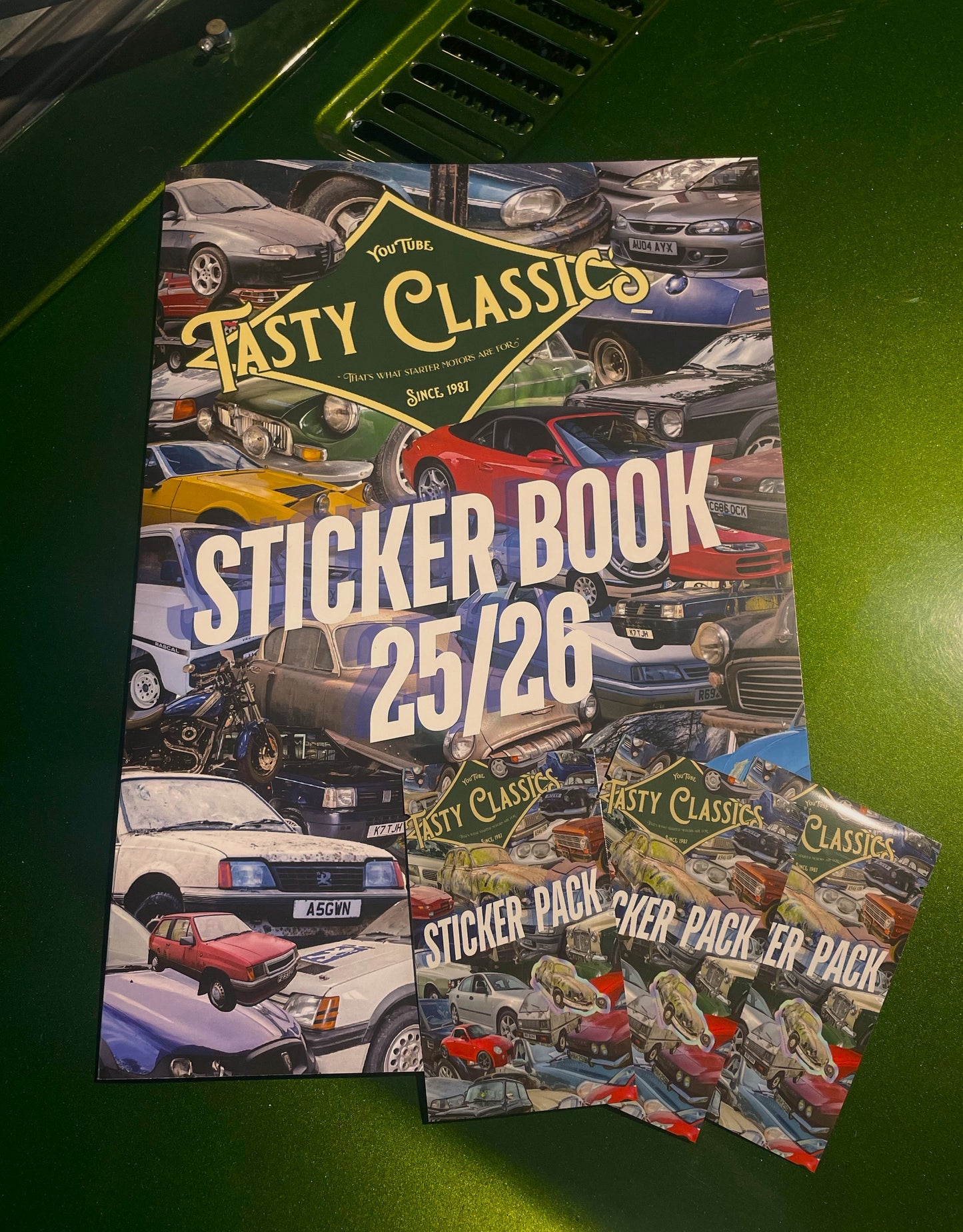 Tasty Classics Sticker Book And 3 Sticker Packs Starter Set - 2025/2026 (PRE-ORDER NOW, AVAILIBLE LATE OCTOBER/EARLY NOVEMBER)