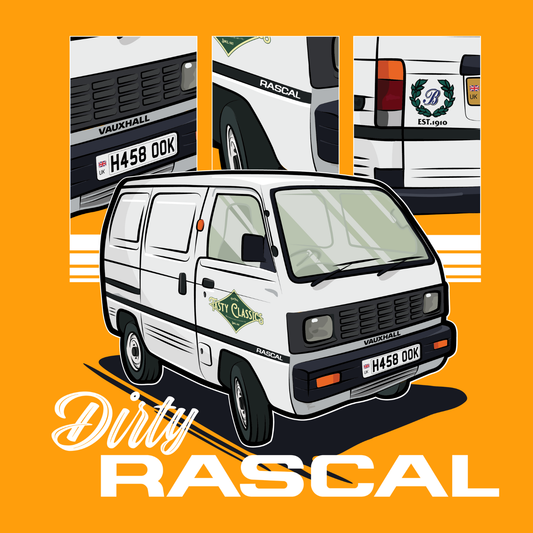 Clean 'Dirty Rascal' Sticker (Pre-order now, in stock end of July!)