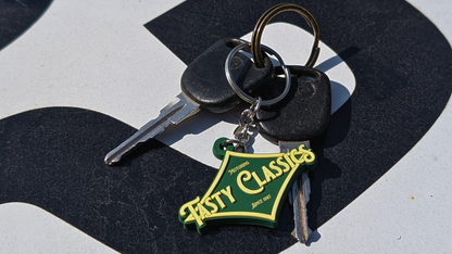 Tasty Classics Diamond Logo Rubber 50mm Keyring