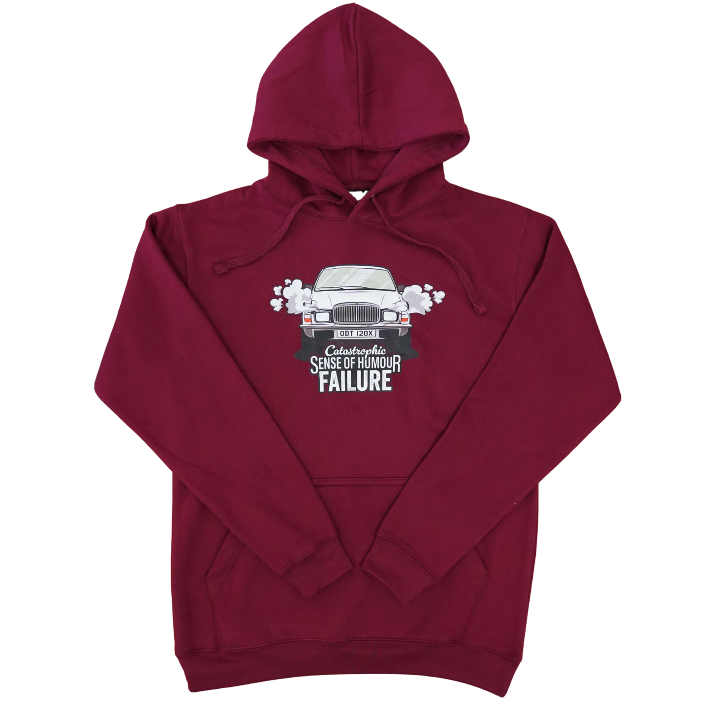 Burgundy Catastrophic Sense Of Humour Failure Hoodie