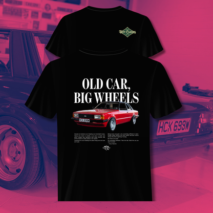 Ford Cortina 'Old Car, Big Wheels' T-shirt