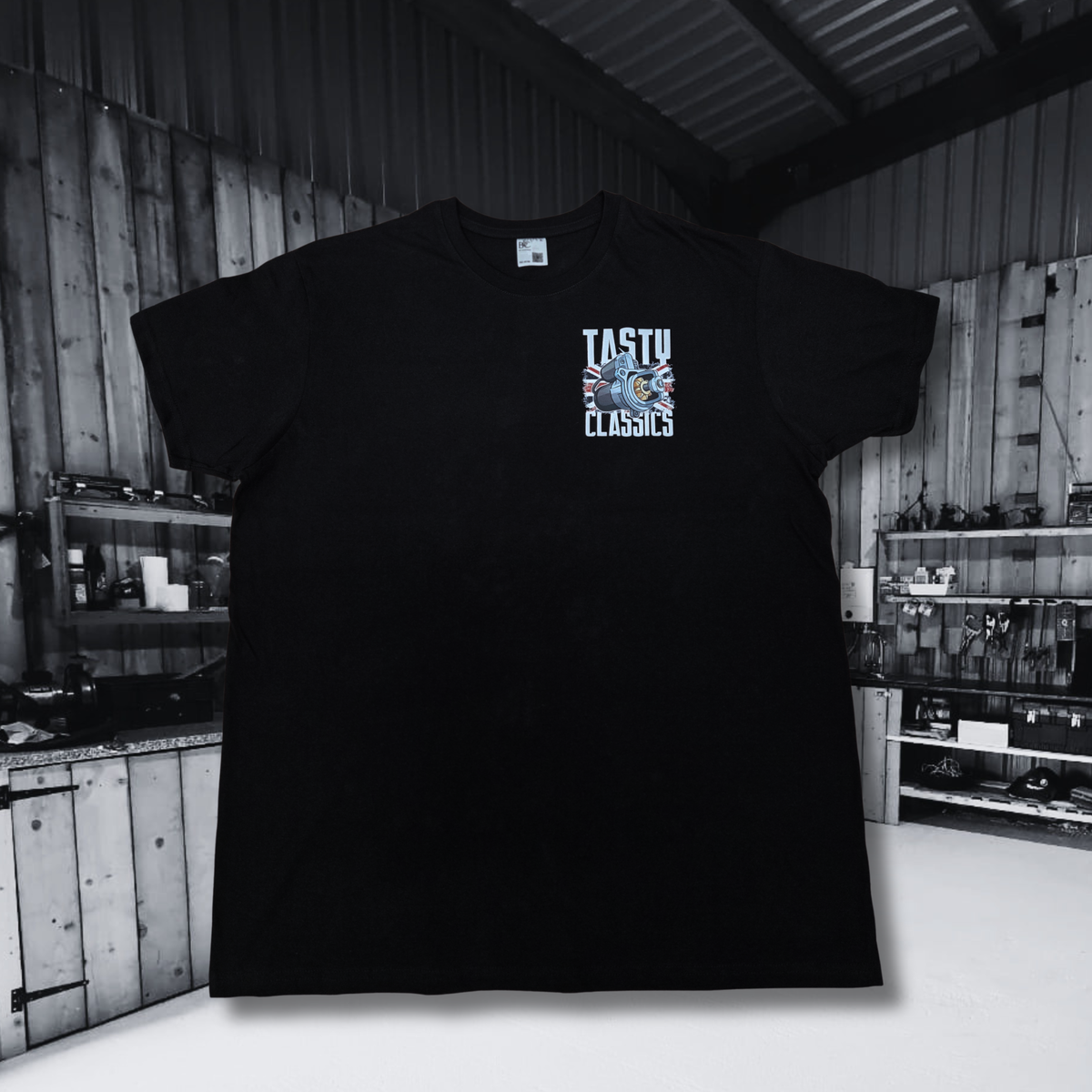 Black Starter Motor T-Shirt