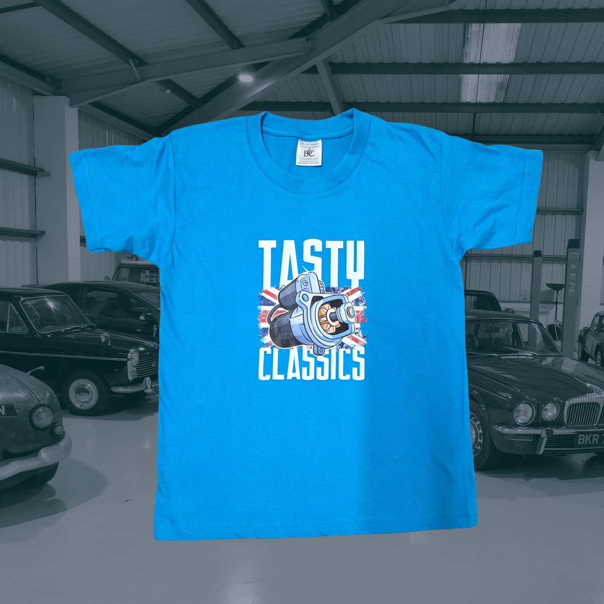 Kids Blue Starter Motor T-Shirt