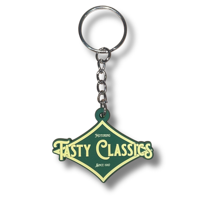 Tasty Classics Diamond Logo Rubber 50mm Keyring