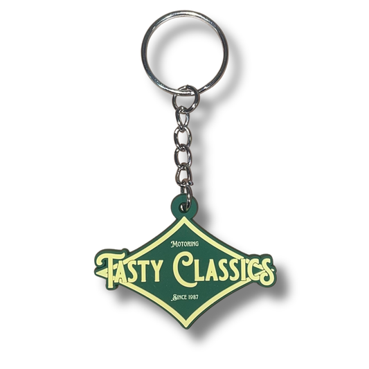 Tasty Classics Diamond Logo Rubber 50mm Keyring