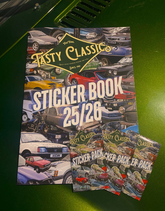 Tasty Classics Sticker Book And 3 Sticker Packs Starter Set - 2025/2026 (PRE-ORDER NOW, AVAILIBLE LATE OCTOBER/EARLY NOVEMBER)